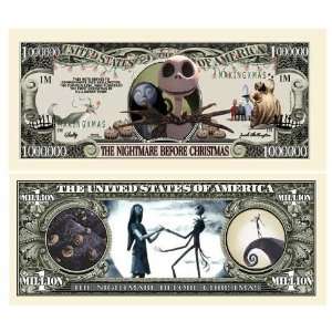    Nightmare Before Christmas Million Dollar Bill 