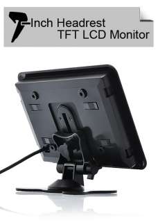 inch Headrest/Stand In Car TFT LCD Monitor Video, car monitor 