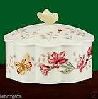 LENOX BUTTERFLY MEADOW Trinket Box NEW IN BOX FREE