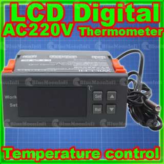 LCD Digital Temperature Controller Thermostat Aquarium AC220V