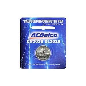   ACDelco CR2016 Lithium 3 Volt Button Cell Battery 1 Pack Electronics