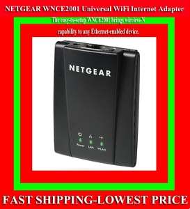 NETGEAR WNCE2001 Universal WiFi Wireless N Extender Ethernet Network 