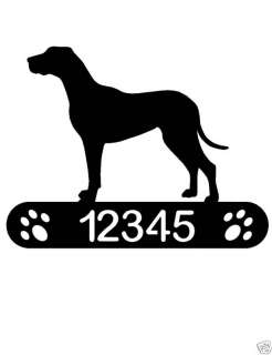 GREAT DANE ADDRESS SIGN DOG HOME PET DECOR PLAQUE K9  