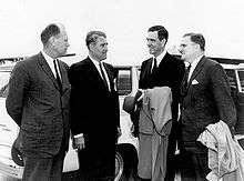  von Braun , Congressman George H. Mahon , and NASA Administrator 