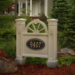   One or Two Sided Address Plaque Signs   Clay