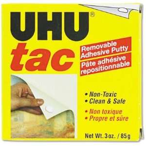  UHU 99681 Tac Adhesive Putty, Removable/Reusable, Nontoxic 