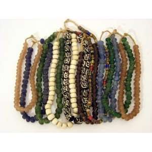  African Glass Beads Necklace 