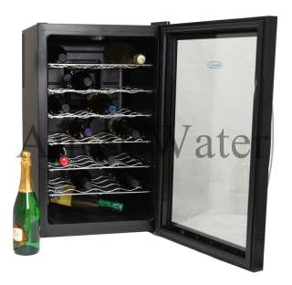   28 Bottle Thermoelectric Wine Cooler With Touch Screen and LED Light