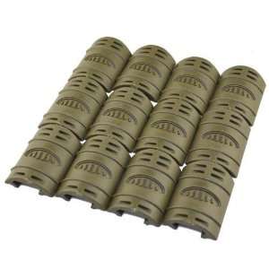  OEM OD Olive Drab Green Color 12 Pack Rubber Snap On Protective 