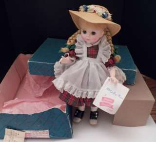 Vintage 1980s Madame Alexander Doll McGuffey Ana NIB Hangtag  