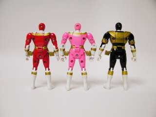 All 6 Auto Morphin Power Rangers Zeo Action Figures Flip Heads 