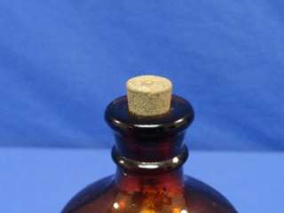 Vintage Amber Glass Purex Bleach Bottle Y43  