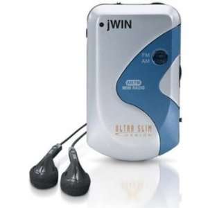  JWIN JXM4 AM/FM Mini Radio with Headphones Electronics