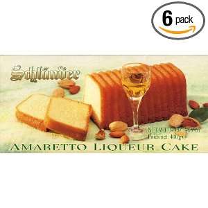Schlunder Amaretto Liqueur Cake, 14 Ounce Cakes (Pack of 6)  