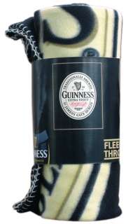 Official Guinness Fleece Throw Blanket 50 x 60 NEW  