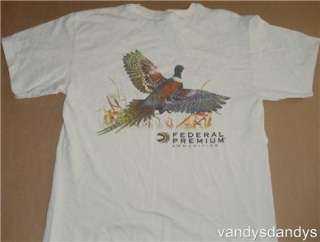   Premium Ammunition off white shirt with a pheasant on the back