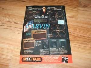 Steve Vai Carvin amplifiers 2000 magazine advert  