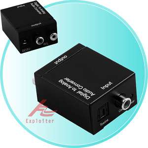 Digital Coax Optical Toslink to Analog Audio Converter  