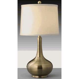   Drizzle Nightstand Table Lamp, Satin Antique Brass