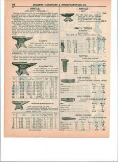 1940 Gem Vulcan Belknaps Anvils Blacksmiths Shoers ad  