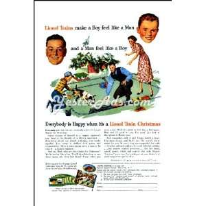  1951 Vintage Ad Lionel Trains make a boy feel like a man 