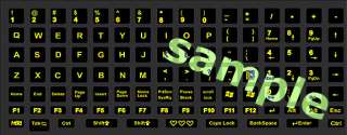 Glowing Fluorescent Keyboard Stickers in US English New  