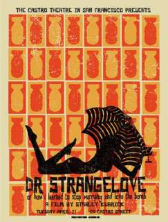 Stanley Kubrick Dr. Strangelove Silkscreen Movie Poster  