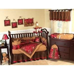  Oriental Garden 9 pc Crib Bedding Set by JoJo Designs Red 