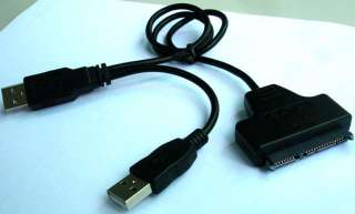 New USB 2.0 to SATA Serial ATA Cable Adapter for 2.5 HDD Hard Disk 