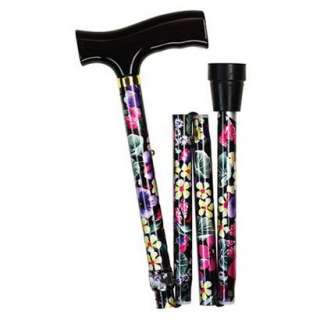   Healthcare Adjustable Folding Cane   Floral.Opens in a new window