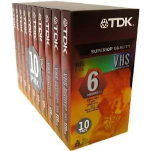  TDK 120 Minute Standard Video Tape (10 Pack) Electronics