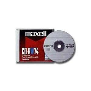  MAXELL CD RW74 CD Rewritable 3 Pack Electronics