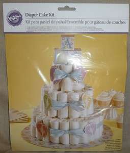 Wilton Baby Shower Diaper Cake Kit center piece display NIP  