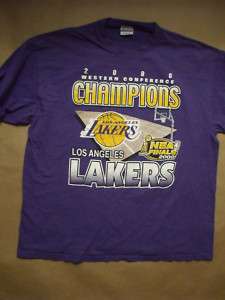 VINTAGE Lakers Championship Finals 2000 t shirt  XL  