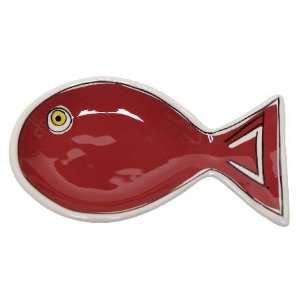  M. Bagwell Red Fish Spoon Rest