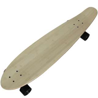 Natural Bamboo Kicktail Longboard Skateboard Complete 9x40  