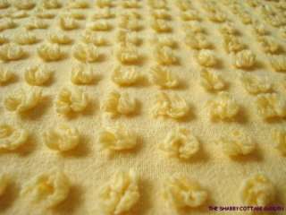 SCG ~ SUNSHINE YELLOW POPCORN Chenille Bedspread Fabric  