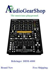 Behringer DDM4000 5 Channel Pro DJ Mixer with Sampler  