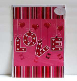 18BY13 VOILA BIG XL GIANT LOVE HAPPY VALENTINES DAY Card WHITE 