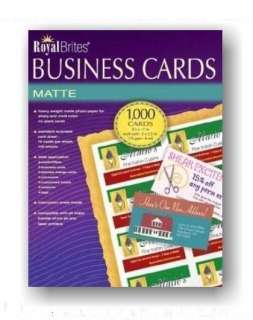 Blank Matte Business Cards Heavy Weight (1000 in box)  