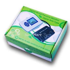 Digital Upper Arm Blood Pressure Monitor Pulse Meter  