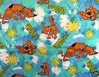 VALANCE SCOOBY DOO TIE TYE BLUE RETRO HANDMADE FR/SH