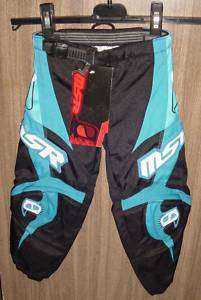 MSR Axxis Race Pants Youth Sz 18 Blue NEW BMX  