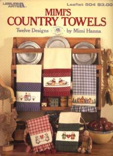 Mimis Country Towels Dolls Ducks Cross Stitch Pattern  