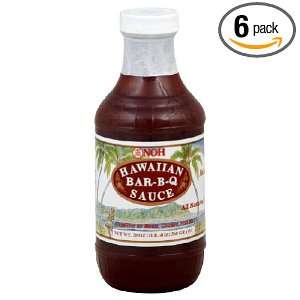 Noh Foods, Sauce Hawaiian Bbq, 20 Ounce (6 Pack)  Grocery 