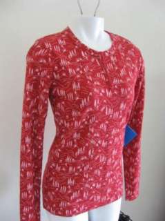  Columbia WARM Thermal Red L/S Slippery Slope Shirt Knit Top L  
