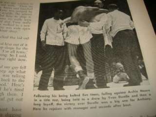 THE RING Boxing 1958 VIRGIL AKINS vs VINCE MARTINEZ Cvr  