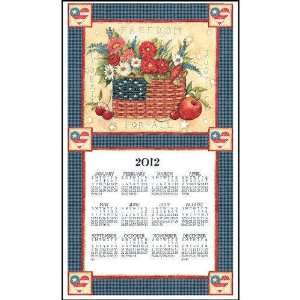  FREEDOM BASKET Linen Kitchen Towel Calendar 2012