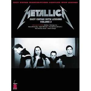   Lane Hal Leonard Metallica Easy Guitar Lessons 2 Musical Instruments
