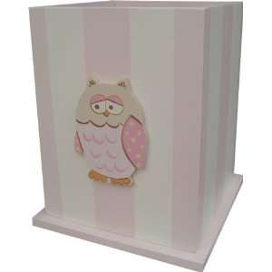  Pink Owl Waste Basket